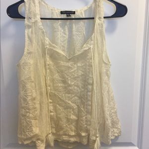 American eagle sheer layered top